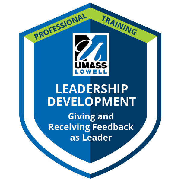 Giving and Receiving Feedback as Leader badge